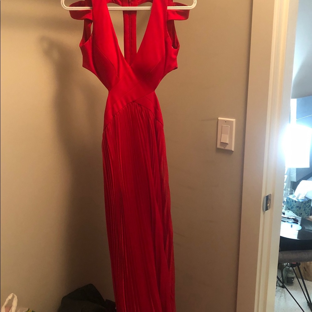 Red gown